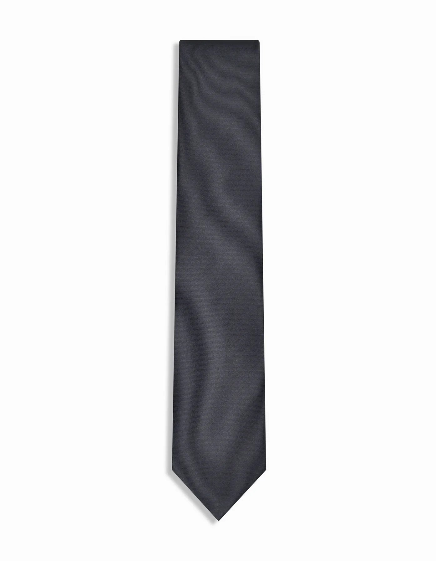 Tie Loft Men Solid Black Self Plain Polyester Necktie